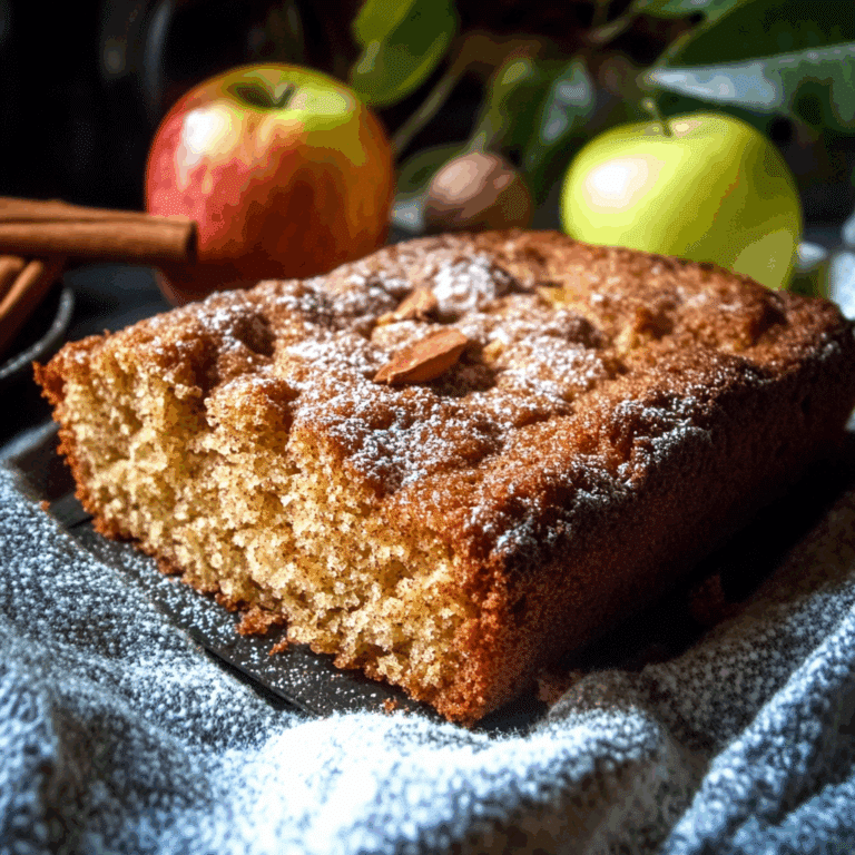 Apple Cake with Cinnamon & Nutmeg