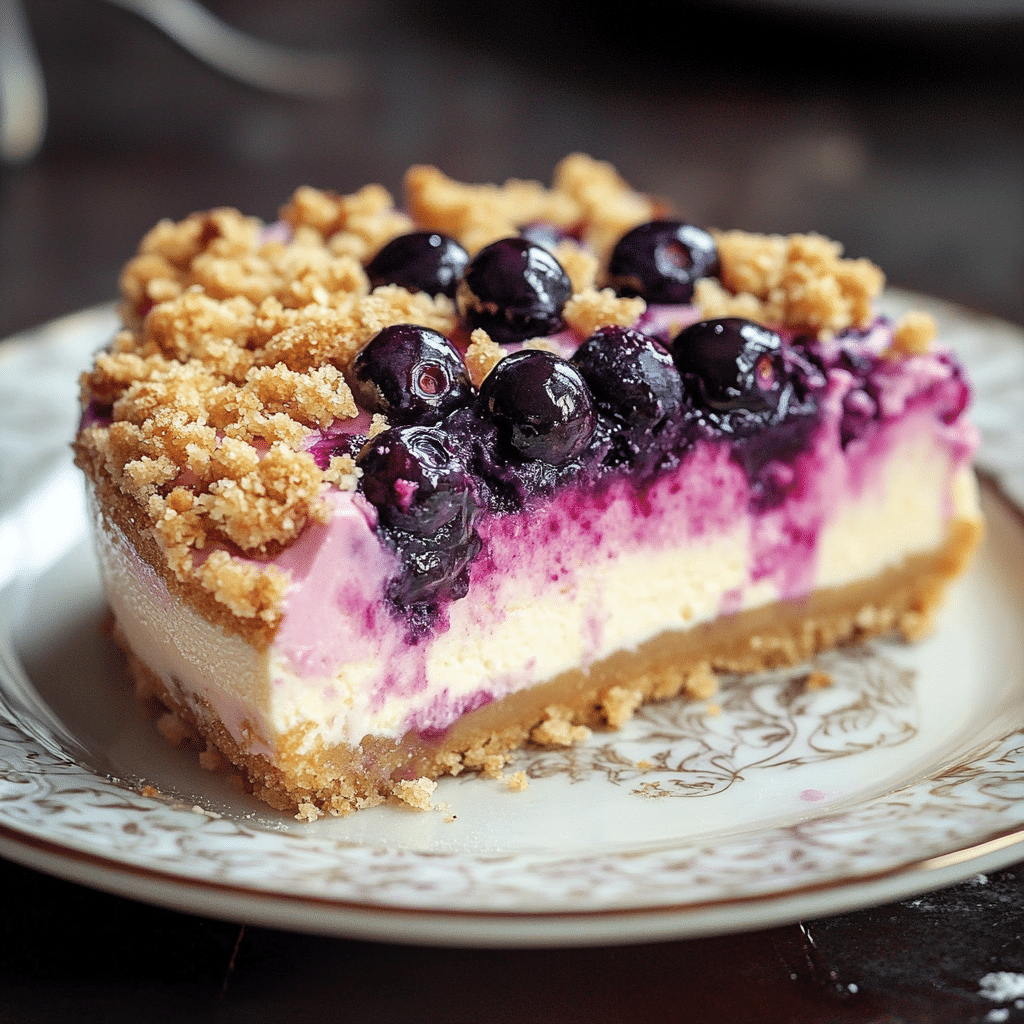 Blueberry Crumble Cheesecake