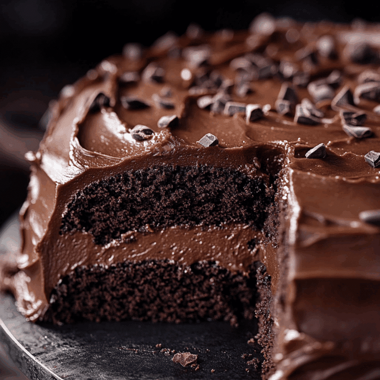 Chocolate Cake with Fudge Frosting