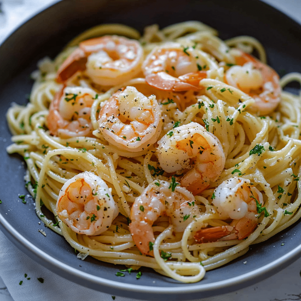 Garlic Shrimp Pasta