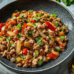 Ground Turkey Pepper Stir-Fry