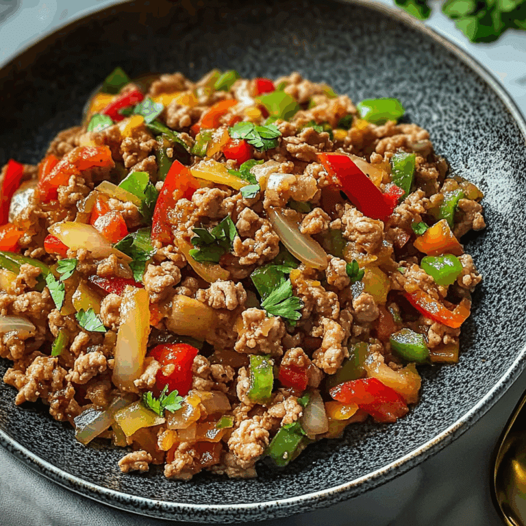 Ground Turkey Pepper Stir-Fry