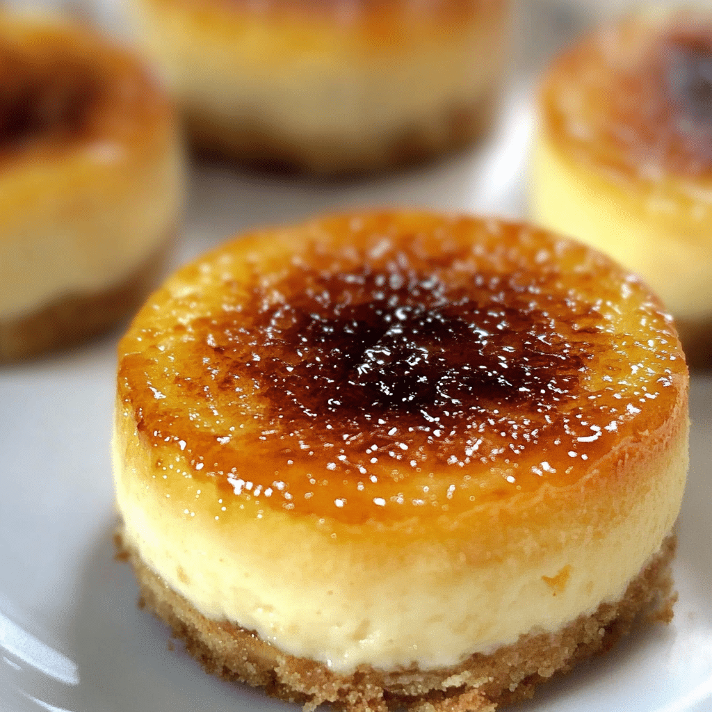 Mini Crème Brûlée Cheesecakes