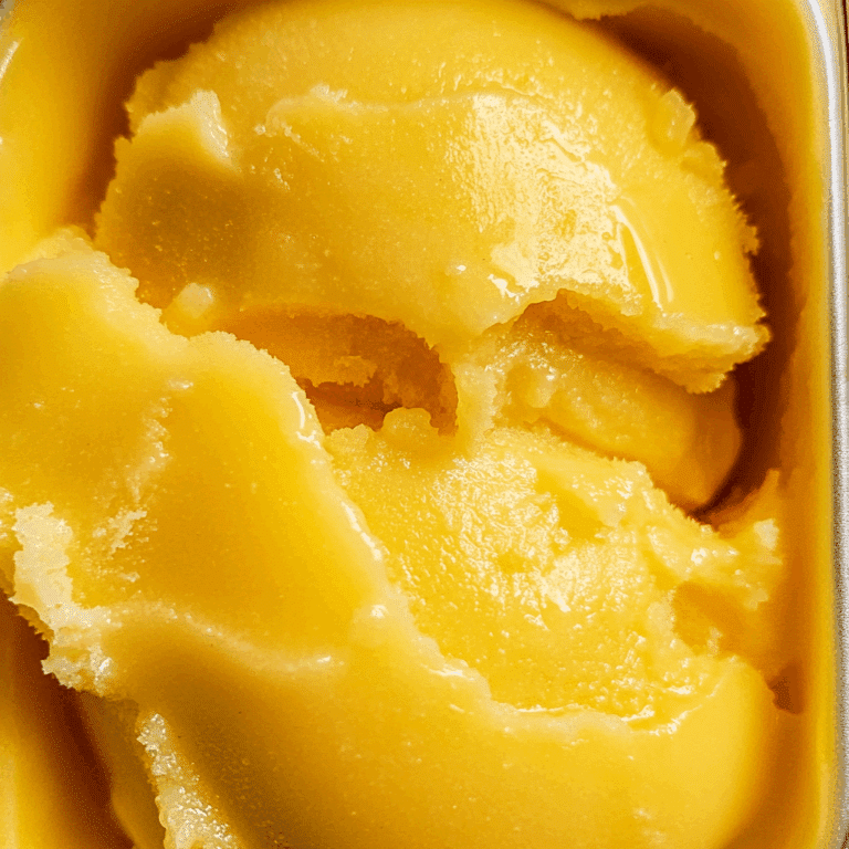 No-Churn Mango Sorbet