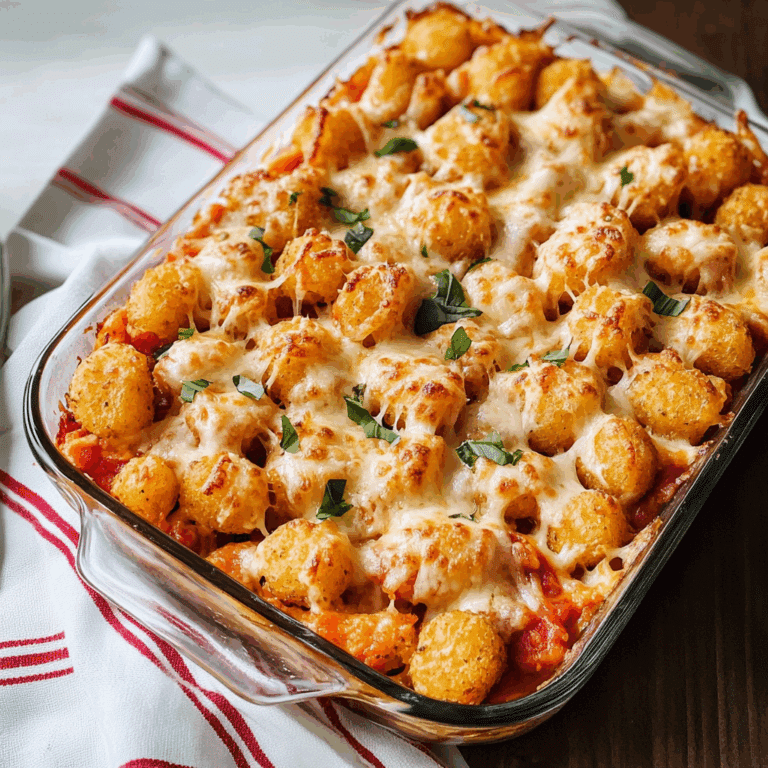 Pizza Tater Tot Casserole