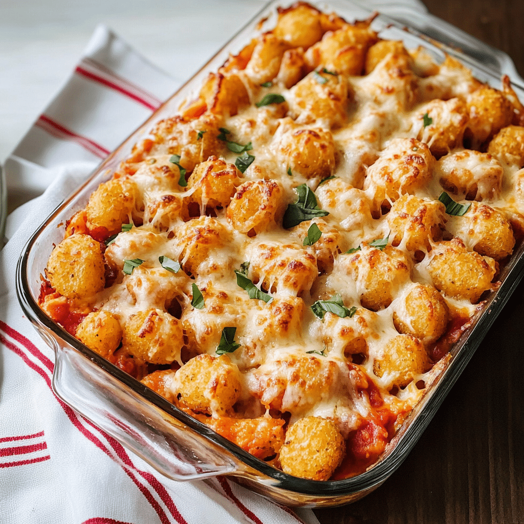 Pizza Tater Tot Casserole