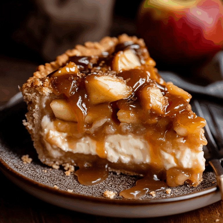 Salted Caramel Apple Pie Cheesecake