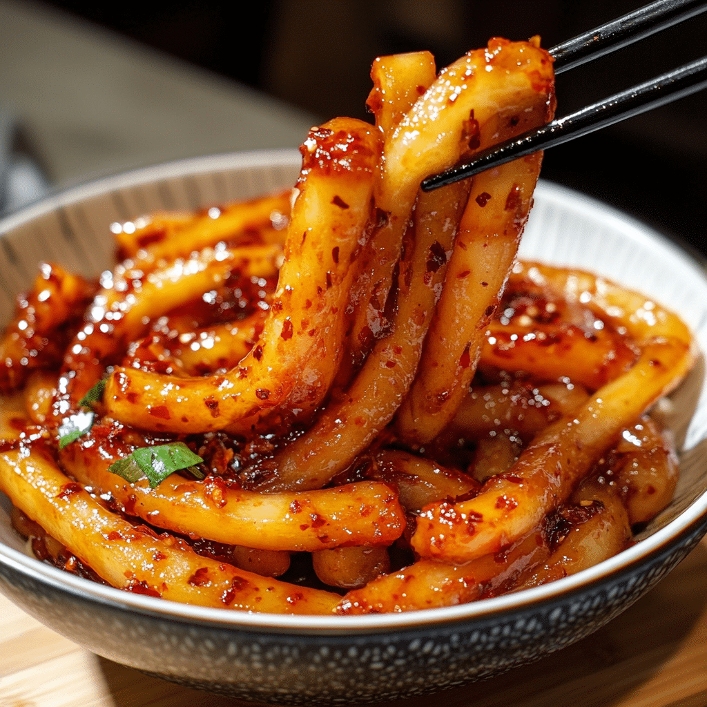 Spicy Potato Noodles in Chili Oil