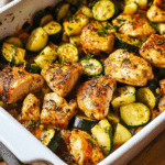 Baked Chicken with Zucchini