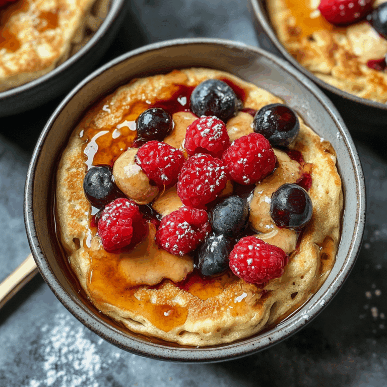 Baked Protein Pancake Bowls