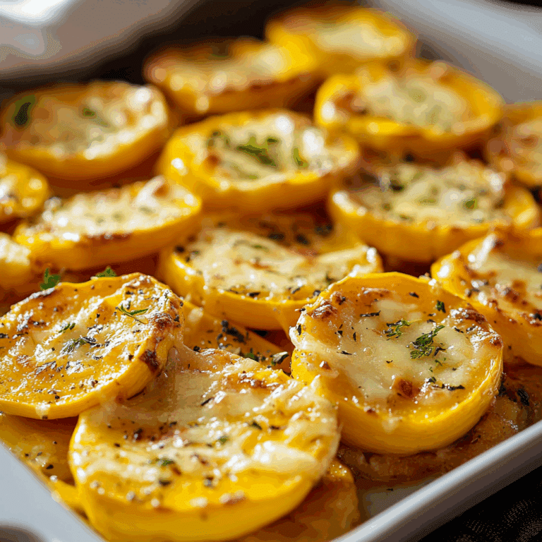 Baked Yellow Squash with Cheese