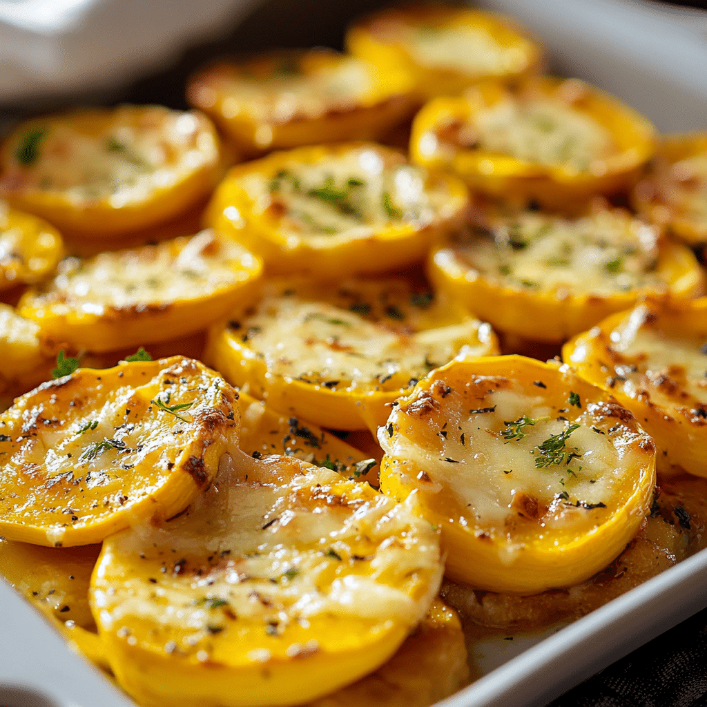 Baked Yellow Squash with Cheese