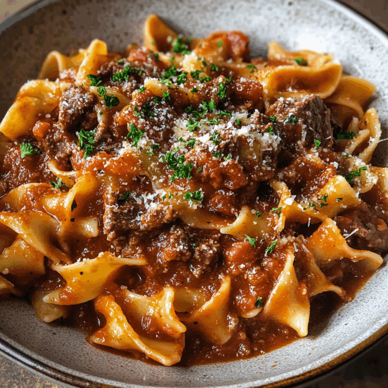 Beef Ragu Pasta in Tomato Sauce