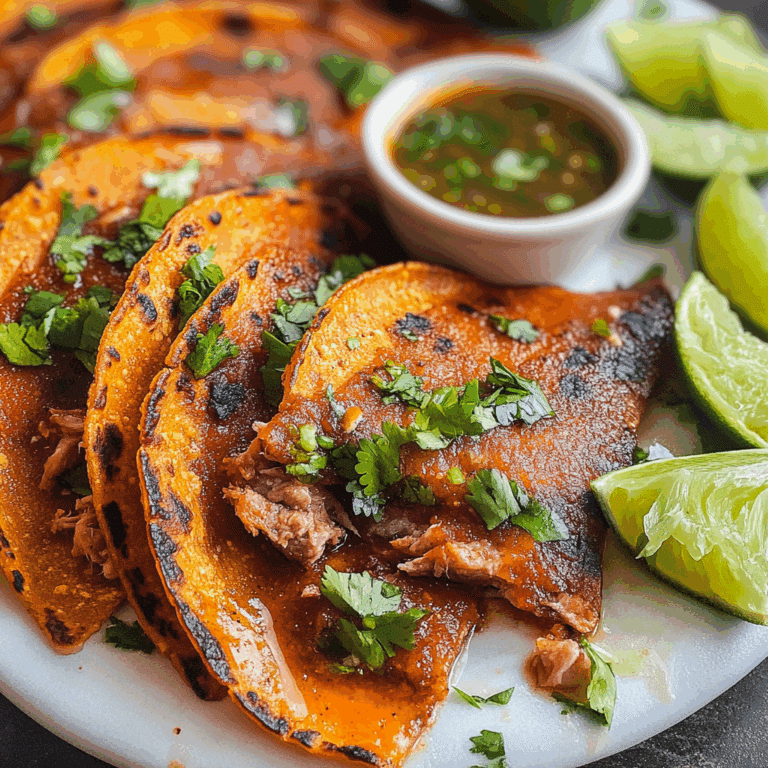 Birria Tacos with Savory Consomme