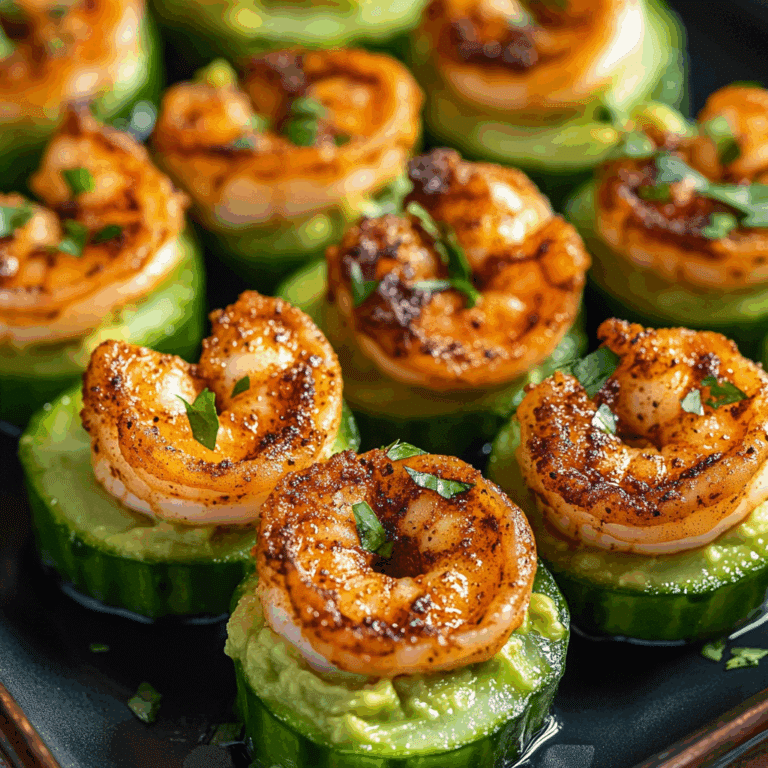 Blackened Shrimp Cucumber Bites
