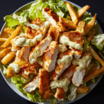 Chicken Caesar Salad with Fries