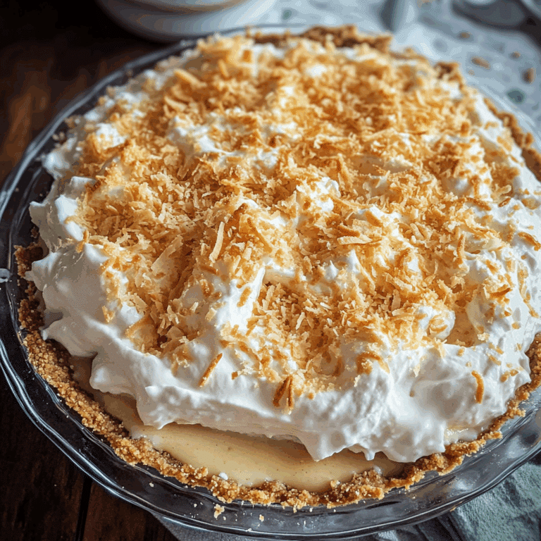 Classic Coconut Cream Pie with Graham Cracker Crust