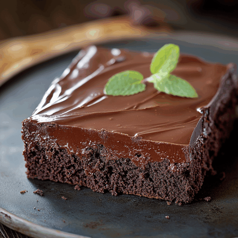 Cold Chocolate Fudge Cake