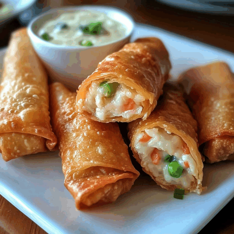 Crab Rangoon Egg Rolls