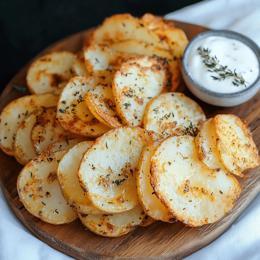 Crispy Air Fryer Sliced Potatoes