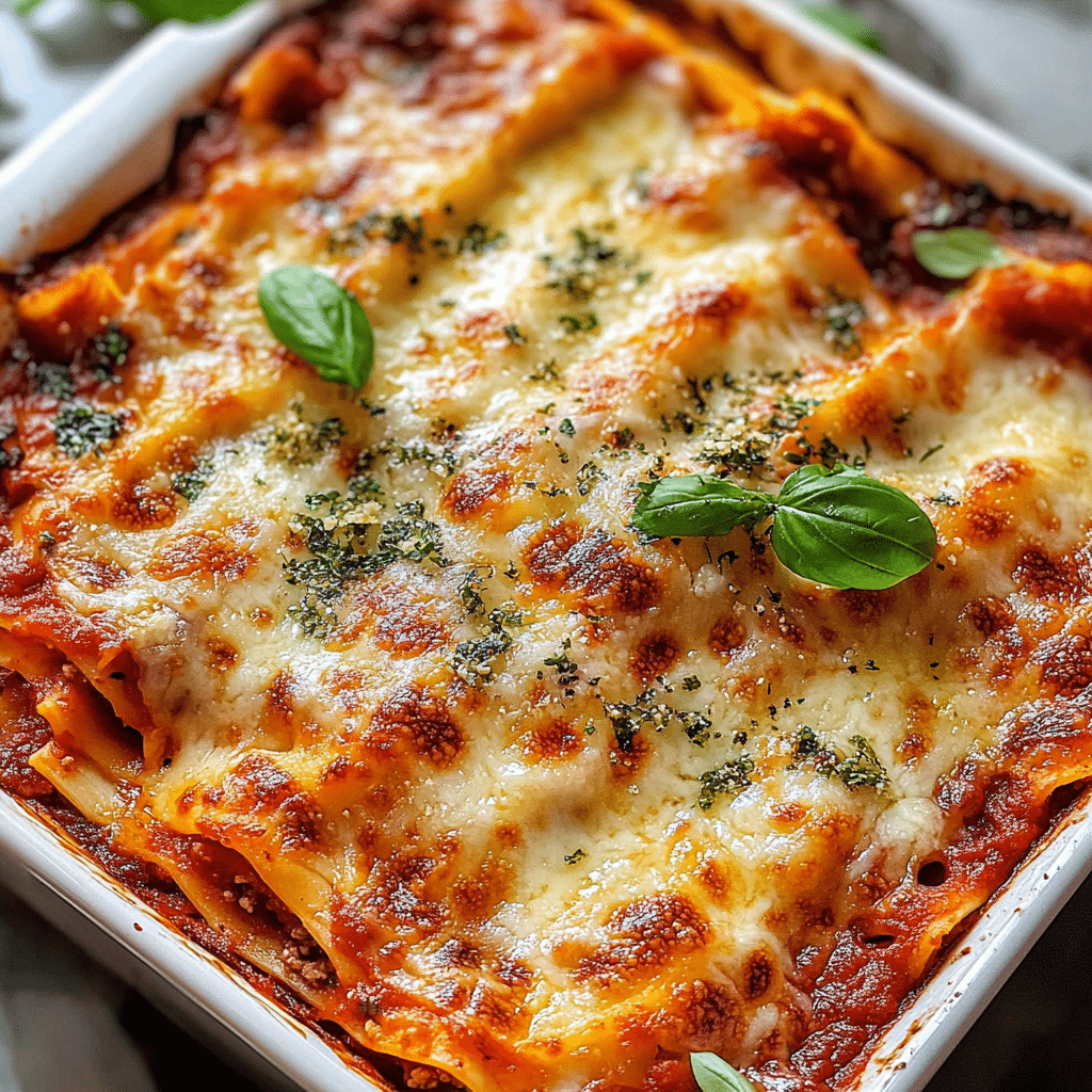 Famous Three-Cheese Lasagna