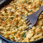 Garlic-Infused Parmesan Chicken Pasta Casserole