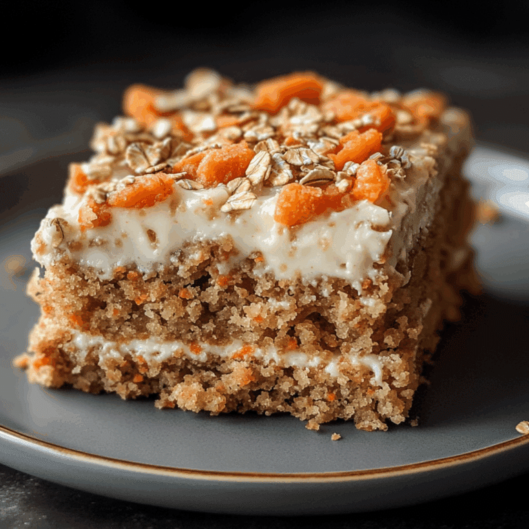 Gluten-Free Oatmeal Carrot Cake