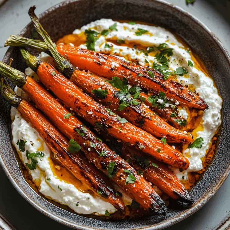Harissa Maple Carrots with Feta