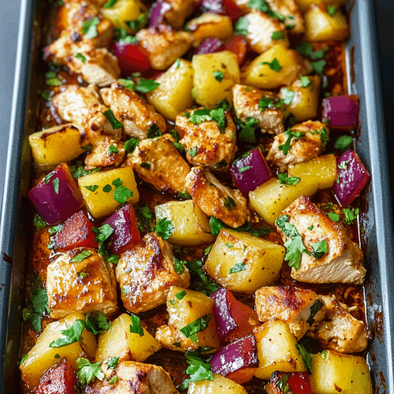 Hawaiian Chicken Sheet Pan
