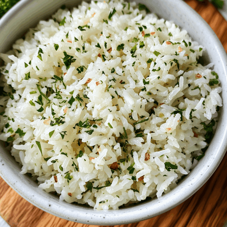 Herby Garlic Rice