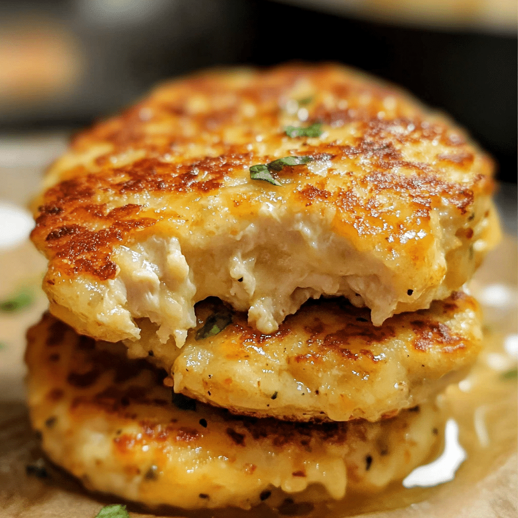 Juicy Cheddar Ranch Chicken Burgers