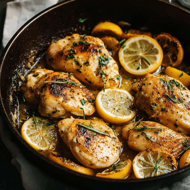 Lemon Garlic Butter Chicken Skillet