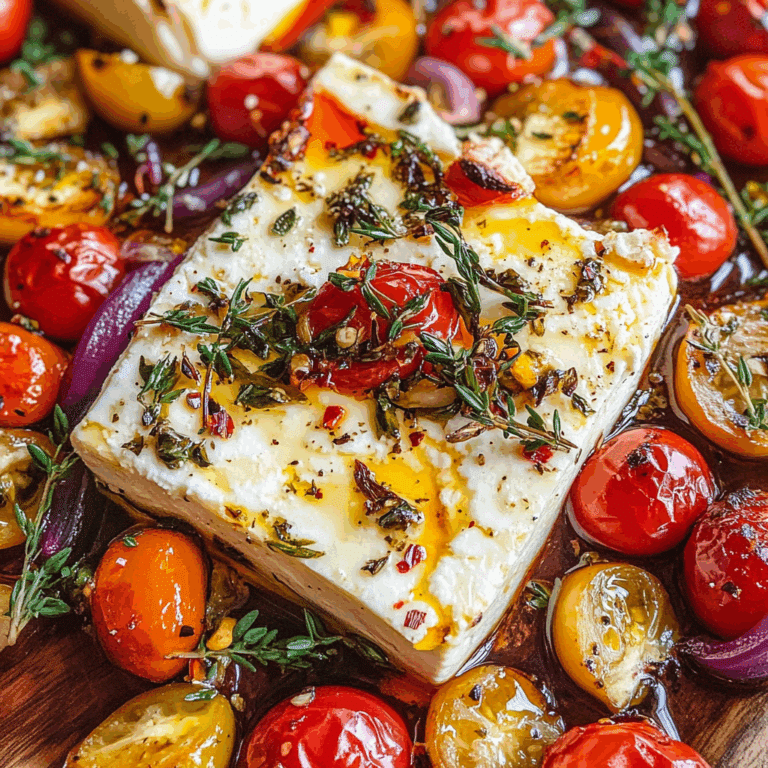 Mediterranean Baked Feta Appetizer