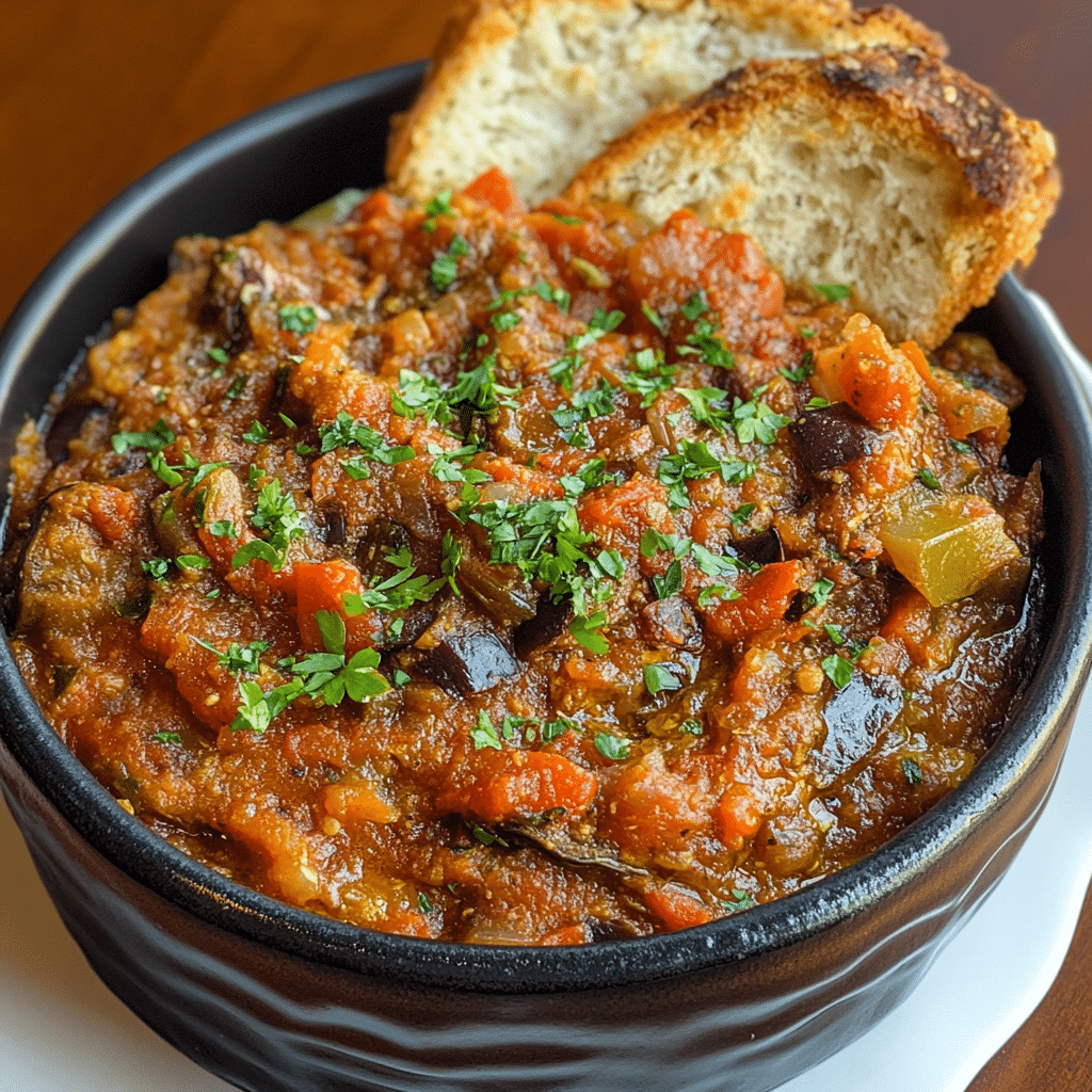 Moroccan Eggplant Tomato Dip