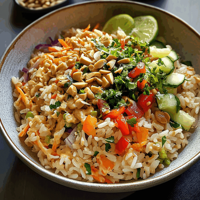 Rice Salad with Peanut Lime Dressing