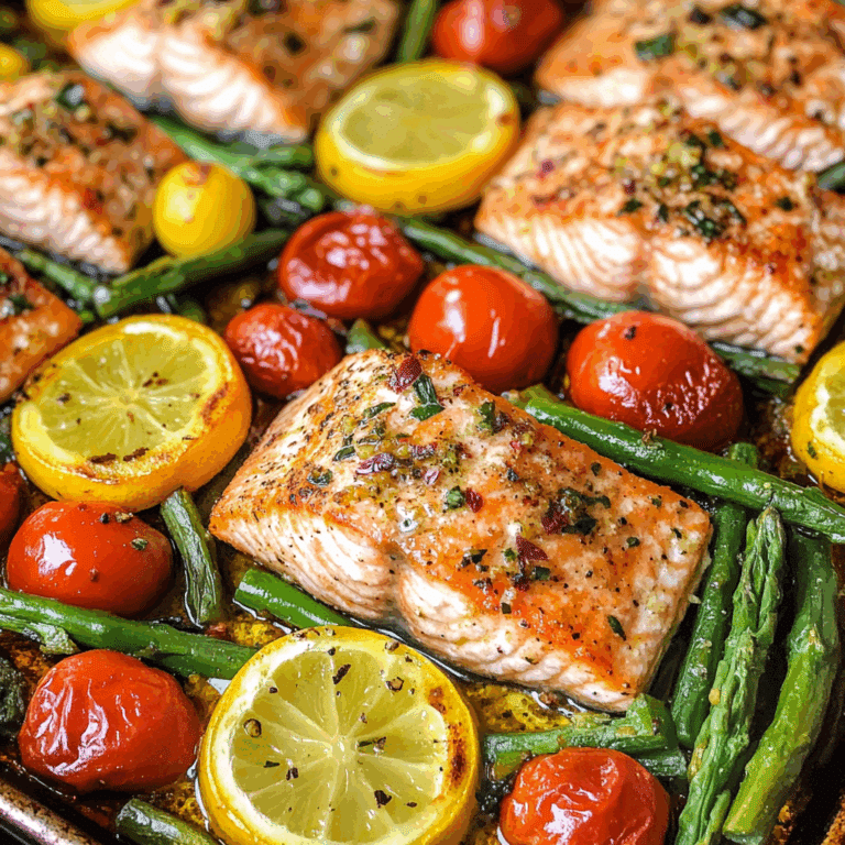 Salmon and Veggie Sheet Pan Dinner