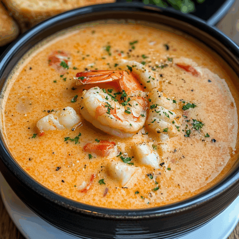 Seafood Bisque with Crab, Shrimp