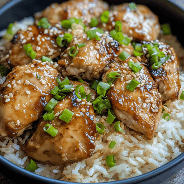 Soy Garlic Chicken and Rice
