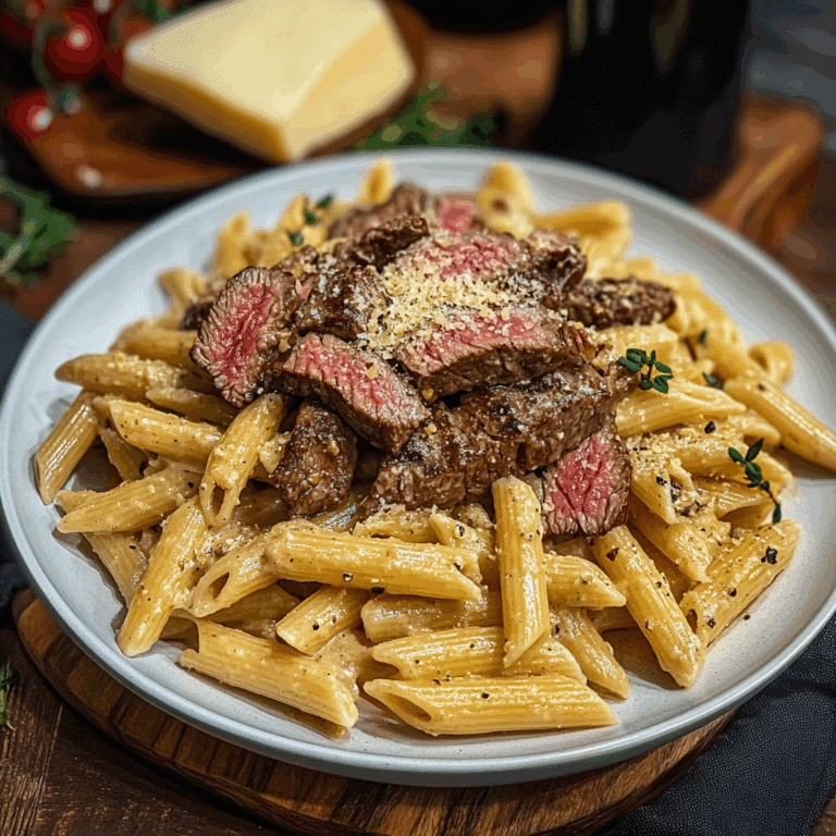 Steak Night Creamy Pasta