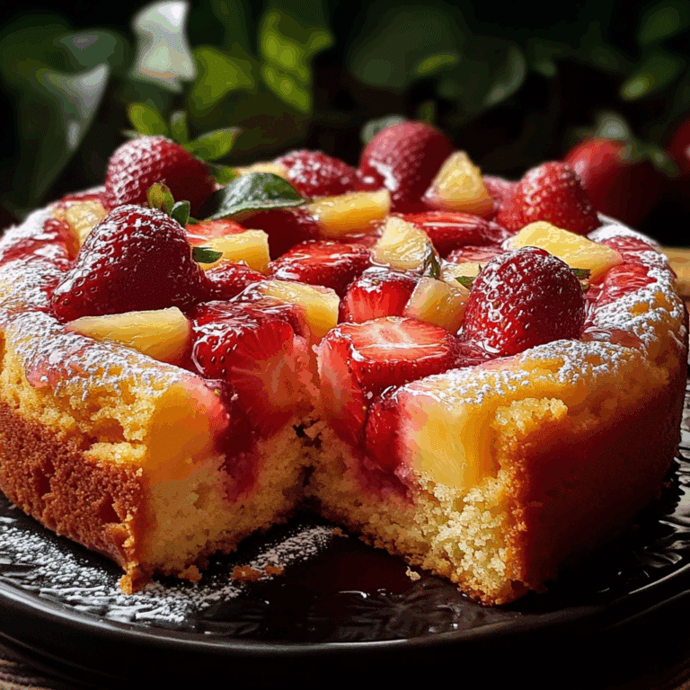 Strawberry Pineapple Pound Cake