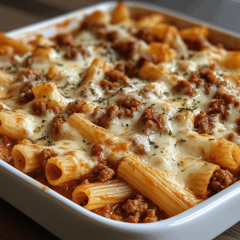 Baked Ziti with Meat Sauce