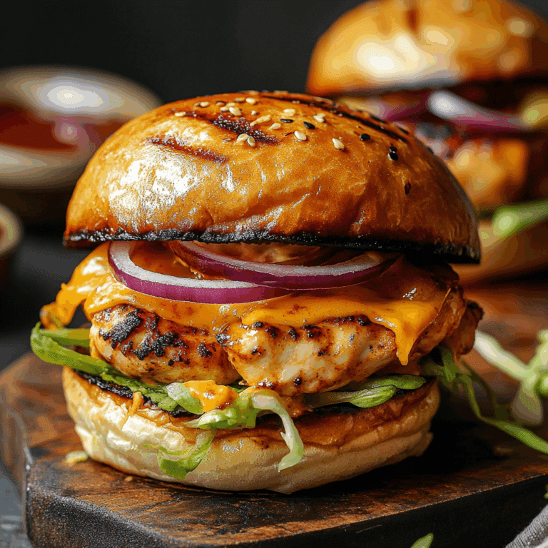 Bold Chipotle Cheddar Chicken Burgers