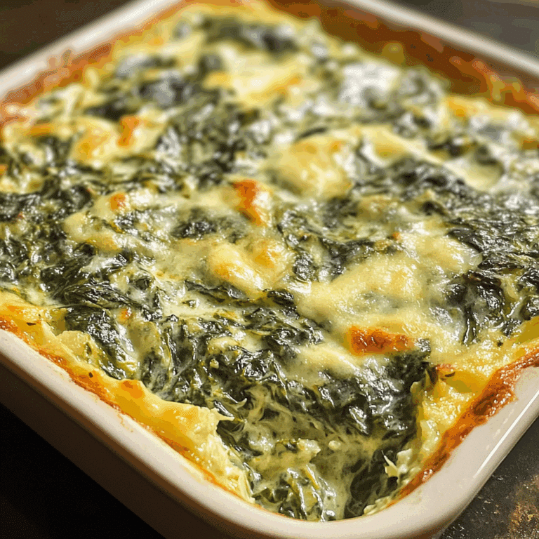 Cheesy Spinach Casserole