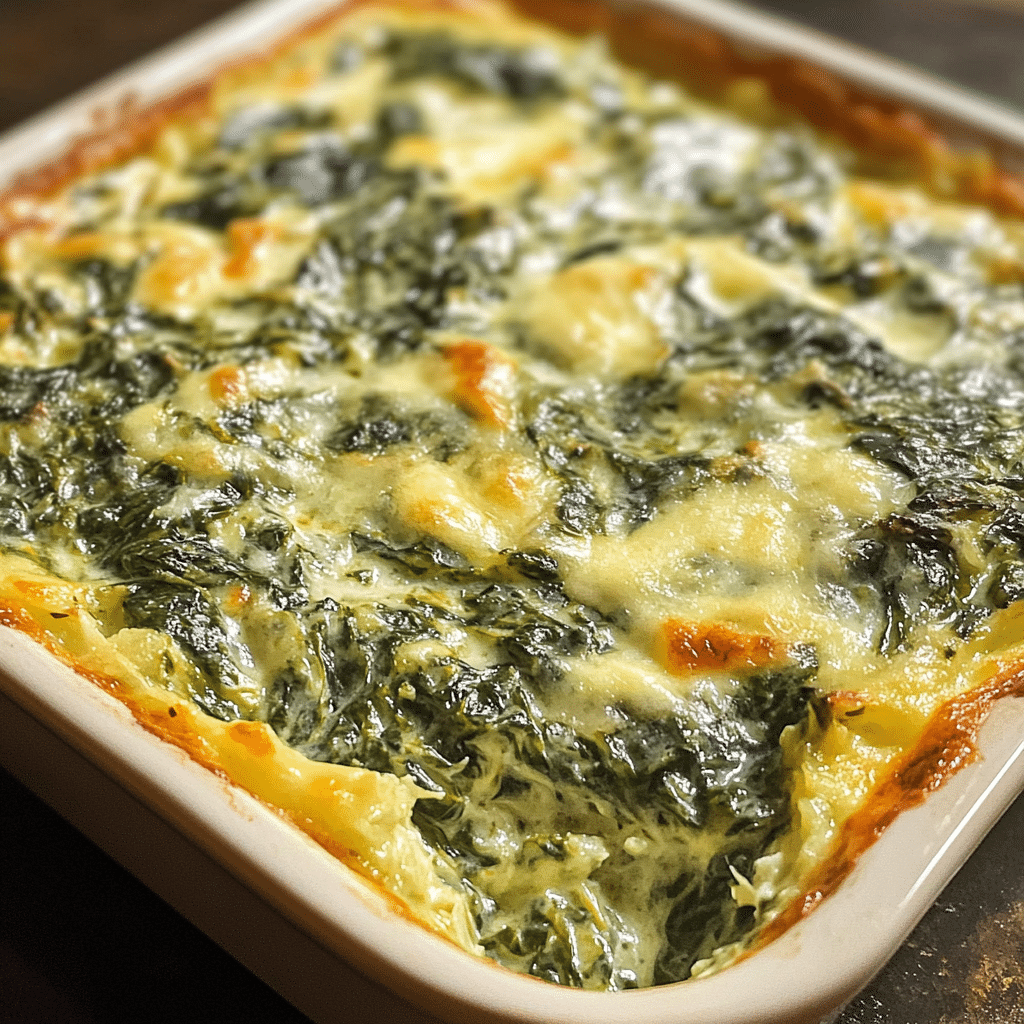 Cheesy Spinach Casserole