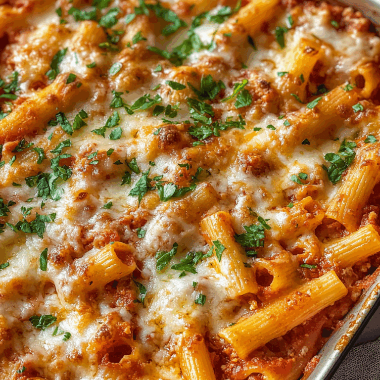 Classic Baked Ziti with Italian Flavors Recipe
