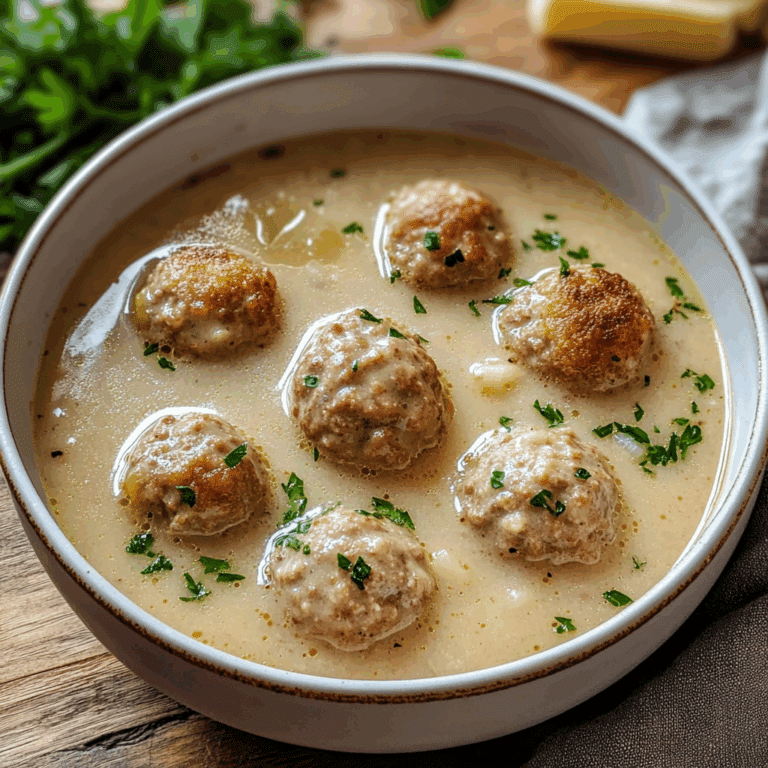 Cozy Swedish Meatball Soup