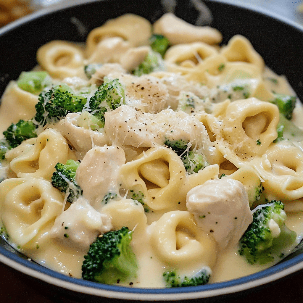 Creamy Chicken Tortellini with Broccoli