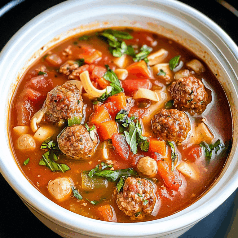 Crockpot Italian Meatball Soup
