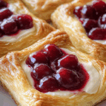 Flaky Cherry Cream Cheese Pastry