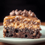 German Chocolate Poke Cake